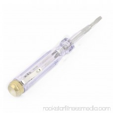 AC100-500V 3mm Width Slotted Head Screwdriver Electroprobe Tester Detector Clear