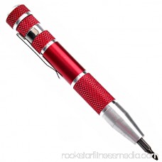 No.633 9-in-1 Multifunctional Portable Precision Screwdriver Repair Tools Set (Red)