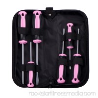 Pink Power PP181LI 18 Volt Lithium-Ion Cordless Electric Drill Kit & 6 Piece Screwdriver Set for Women