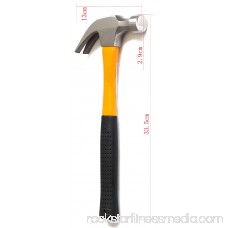 16oz Rip Claw Hammer Fiberglass Handle Construction Work Carpenter