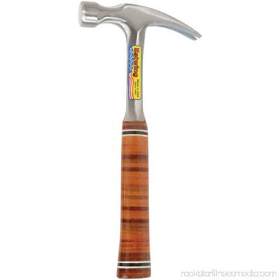 Estwing 16 Oz 13.5 Straight Claw Leather Handle Hammer 551850011