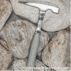 SE 11 in. Rock Pick Hammer with Rubber Handle and Plastic Tip Cover