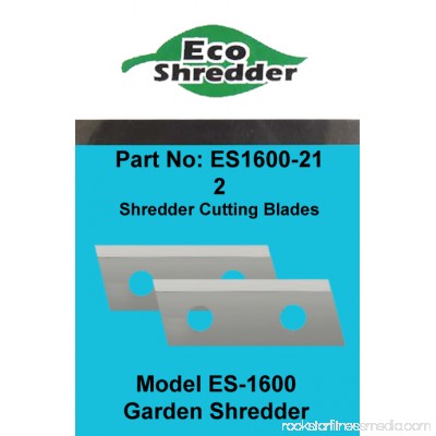 DuroStar (2) ES1600 Replacement Chipper Shredder Blades For EcoShredder