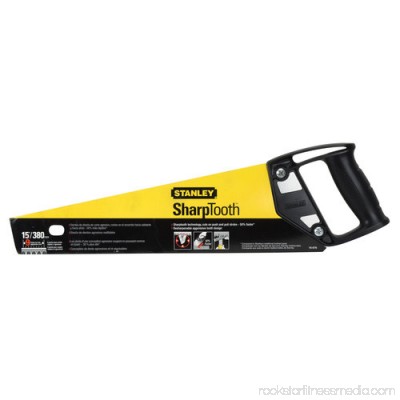 STANLEY 15-Inch SharpTooth General Purpose Hand Saw, L, 9 TPI, Aggressive | 15-579 554135824
