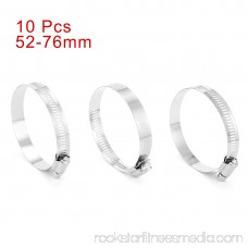 2.05-inch to 3-inch Clamping Range 201 Stainless Steel American Hose Clamp 10pcs
