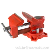4.5 Inch Jaw 270 Degree Swivel Table Vise Locking Base Bolt Down By Stalwart 565431145