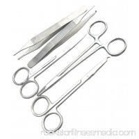 5 Pieces Scissors Forceps Hemostats Needle Holders   