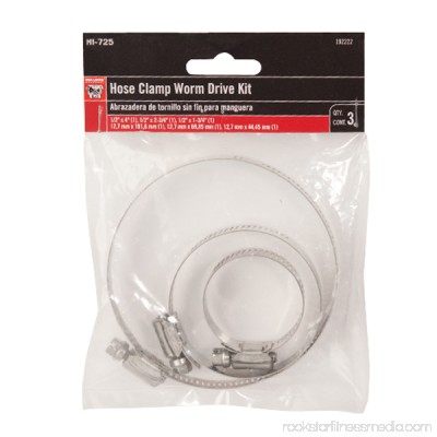 Bulldog Hose Clamp Worm Drive Kit, 3pc 563363948
