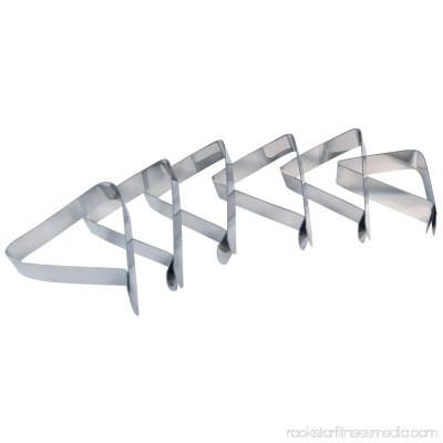 GrillPro 14864 Stainless Steel Tablecloth Clips 6 Piece Set 555614858