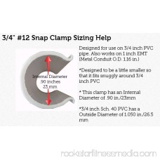 Snap clamps ¾x4 - Light Grip, 10 pack 566631483