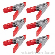 Wideskall® 2 inch Mini Metal Spring Clamps w/ Red Rubber Tips Clips (Pack of 120)