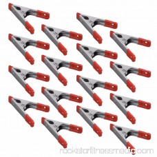 Wideskall® 4 inch Metal Spring Clamps w/ Red Rubber Tips Clips (Pack of 40)