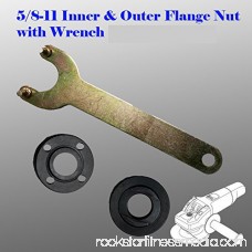 Grinder Flange Lock Nut Wrench Kit for Dewalt Milwaukee Makita Bosch Black & Decker Ryobi 4.5 5 5/8-11 Spanner