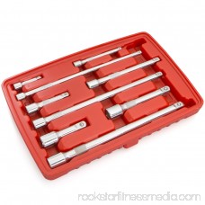 Ratchet Sockets Wrenches Wobble Extension Bar Set, 9PC