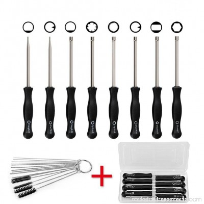 8Pcs Carburetor Adjustment Tool Kit with Cleaning Needles&Carrying Case Tune-up Adjustment Tool for Common 2 Cycle Carburetor Engine