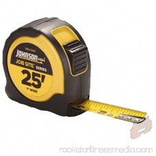 Johnson Level & Tool 1805-0025 Job Site Power Tape Measure, Nylon-Coated Blade/Rubberized Case, 1-In. x 25-Ft.