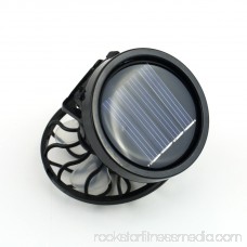 2PCS New energy saving Clip-on Solar Cell Fan Sun Power energy Panel Cooling Black