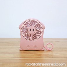 Bangcool Mini Fan Rechargeable Portable Personal Desk Fan with LED Light