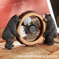 Black Bear Table Fan - OVERSTOCK - Lodge Decor   