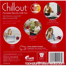 ChillOut® USB Personal Fan GF3R, Red 554059614