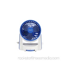 Comfort Zone 5'' Turbo Desk Fan, Bleached Teal   565630462