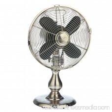DecoBREEZE Oscillating Table Fan 3-Speed Air Circulator Fan, 10-Inch, Brushed Copper 566232862