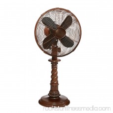DecoBREEZE Oscillating Table Fan 3-Speed Air Circulator Fan, 10-Inch, Makani Pineapple Base 566232847