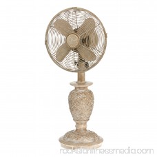 DecoBREEZE Oscillating Table Fan 3-Speed Air Circulator Fan, 10-Inch, Savery 566232868