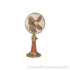 DecoBREEZE Oscillating Table Fan 3-Speed Air Circulator Fan, 10-Inch, Savery 566232868