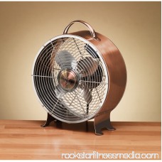 DecoBREEZE Retro Table Fan Air Circulator Fan, Brushed Copper 566232848