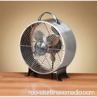 DecoBREEZE Retro Table Fan Air Circulator Fan, Brushed Copper   566232848