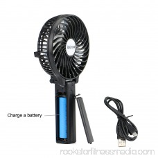 iEGrow Portable USB Mini Battery Fans with Umbrella Hanging and Metal Clip(Blue)