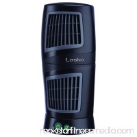 Lasko Twist Top Slim Compact 12 Portable Oscillating Desk Tower Fan (2 Pack)