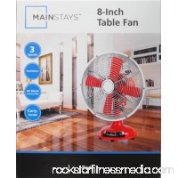 Mainstays, 8" Table Fan, Red, SFDR0-200BPTR   566913458