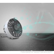 Mini Personal Desktop Fans Portable USB Powered Quiet Table Fan with Anion Turbine Blades for Desk Living Room Bedroom Office