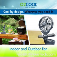 O2 Cool 5-Inch Portable Clip Fan - 127 mm Diameter - 2 Speed - Clip-on - Black   553813760
