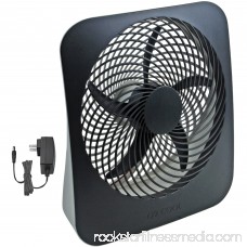 O2Cool 10 Battery-Operated Fin Fan with AC Adapter 553813818
