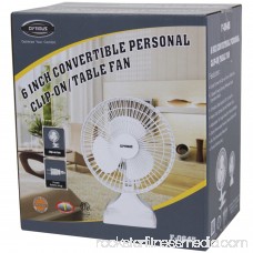 Optimus F-0645 6 Convertible Personal Clip-on/Table Fan 563888053
