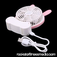 Plastic Household Accessory Frame Rechargeable Mini USB Powered Desk Cooling Fan   