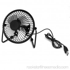 Portable Home Office Metal Shell,Aluminum USB Powered Personal Mini Fan for PC Laptop
