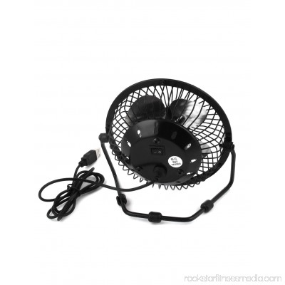 Portable Home Office Metal Shell,Aluminum USB Powered Personal Mini Fan for PC Laptop