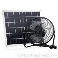 Solar Energy System,15W 6V Solar Panel + 8 Inch Fan with 1.2M Cable Length,Solar Powered Fan Outdoor Home Cooling Ventilator Cooling Fan Solar Cooling Fan Office Home Decor