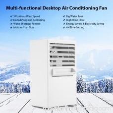 Tbest Air Conditioning Fan,Mini Portable Desktop Air Conditioning Fan for Cooling Summer Hot Day Use US Plug 100~240V, Mini Portable Fan