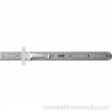 General Ultra-fine Markings Polished Ruler - 6 Length 0.5 Width - 1/32, 1/64 Graduations - Metric, Imperial Measuring System - Stainless Steel - 1 Each - Stainless Steel (gti-3001)