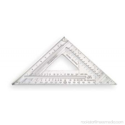 Rafter Angle Square, 12,Milled Aluminum, Johnson, RAS120