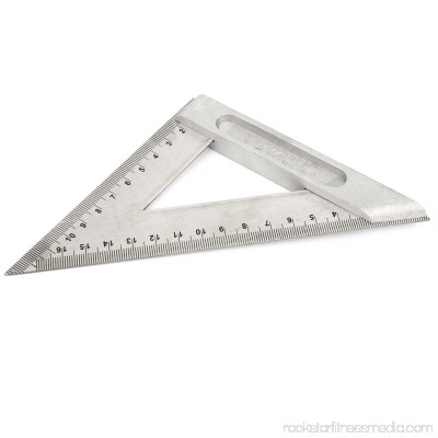 Unique Bargains Double Sides Scale Stainless Steel 150mm Metric Triangle Ruler