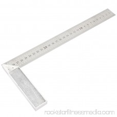 Unique Bargains Metal 90 Degree Angle Metric Double Side 30cm Scale Marks Metre Ruler