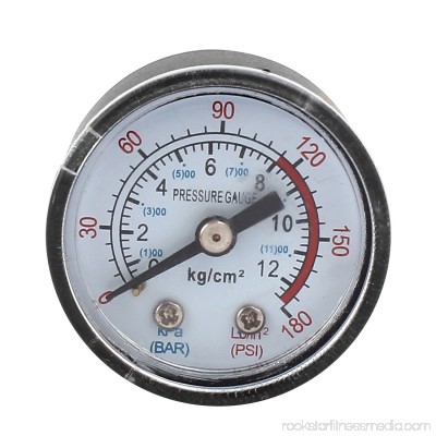 Unique Bargains 1/8BSP Thread Dia Air Compressor Barometer Measurement Tool 0-12KPa 0-180 Psi