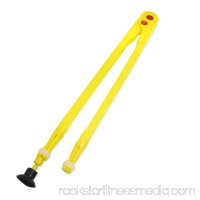 Unique Bargains Yellow Circle Measurement Tool Black Rubber Tip Drawing Compasses   