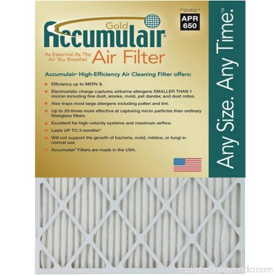 Accumulair Gold 1 Air Filter, 4-Pack 553951085